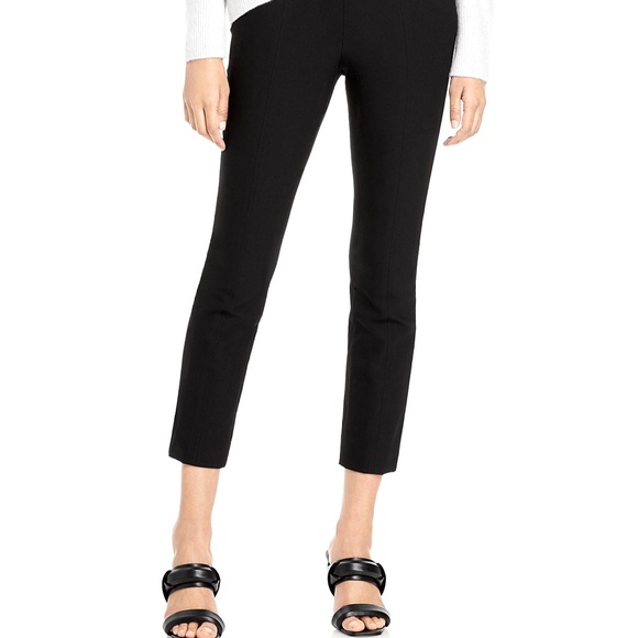 Vince Pants - Vince Cropped Fitted Black Trouser
